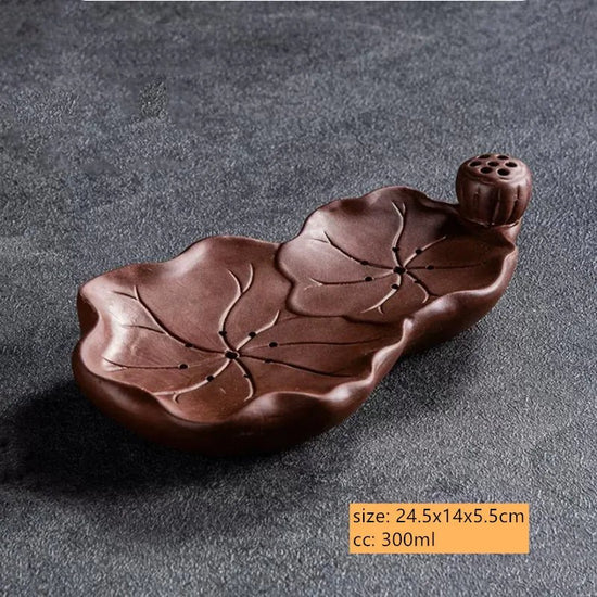 Chinese Purple Clay Tea Tray Household Water Storage Type Tea Sea Creative Zisha Pot Bearing Antique Tea Set Trays Decorative - China Tea Store