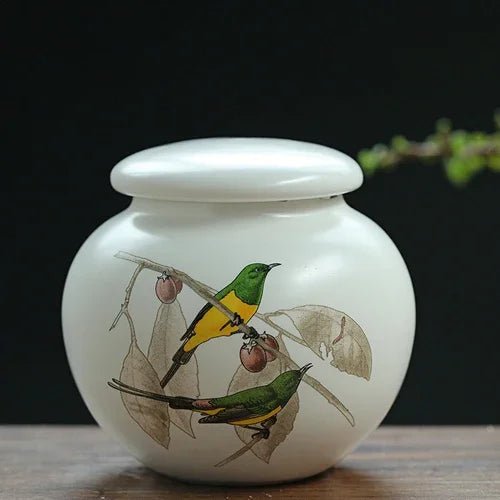 Chinese Style Ceramic Tea Caddy Travel Tea Boxes Portable Tea Tin Containers Powder Spice Sealed Jar Oolong Coffee Storage Tank - China Tea Store