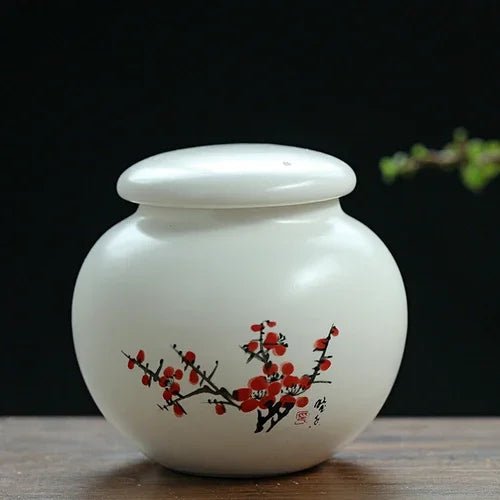 Chinese Style Ceramic Tea Caddy Travel Tea Boxes Portable Tea Tin Containers Powder Spice Sealed Jar Oolong Coffee Storage Tank - China Tea Store