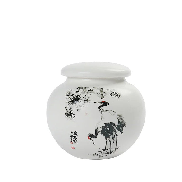 Chinese Style Ceramic Tea Caddy Travel Tea Boxes Portable Tea Tin Containers Powder Spice Sealed Jar Oolong Coffee Storage Tank - China Tea Store