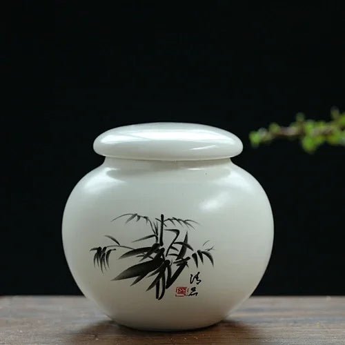 Chinese Style Ceramic Tea Caddy Travel Tea Boxes Portable Tea Tin Containers Powder Spice Sealed Jar Oolong Coffee Storage Tank - China Tea Store