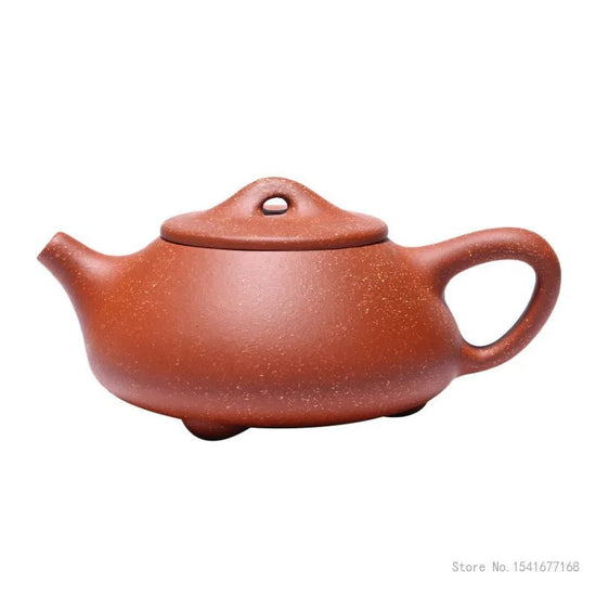 Chinese Style Classic Dragon Blood Color Sand Tea Pot, Xishi Yixing Purply Teapot, Handmade Kongfu Tea Pots, 240ml, 1Pc - China Tea Store