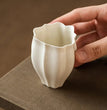 Chinese style simple wood grey lace master ceramic Chinese kung fu tea set smelling cup simple tea cup - China Tea Store