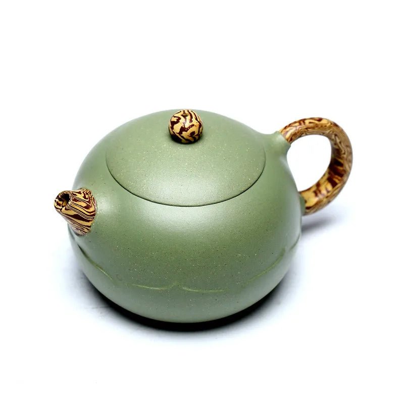 Chinese Tea Ceremony Yixing Boutique Tea Pot Raw Ore Dark Green Mud Kettle Handmade Purple Clay Teapot Customized Gifts - China Tea Store