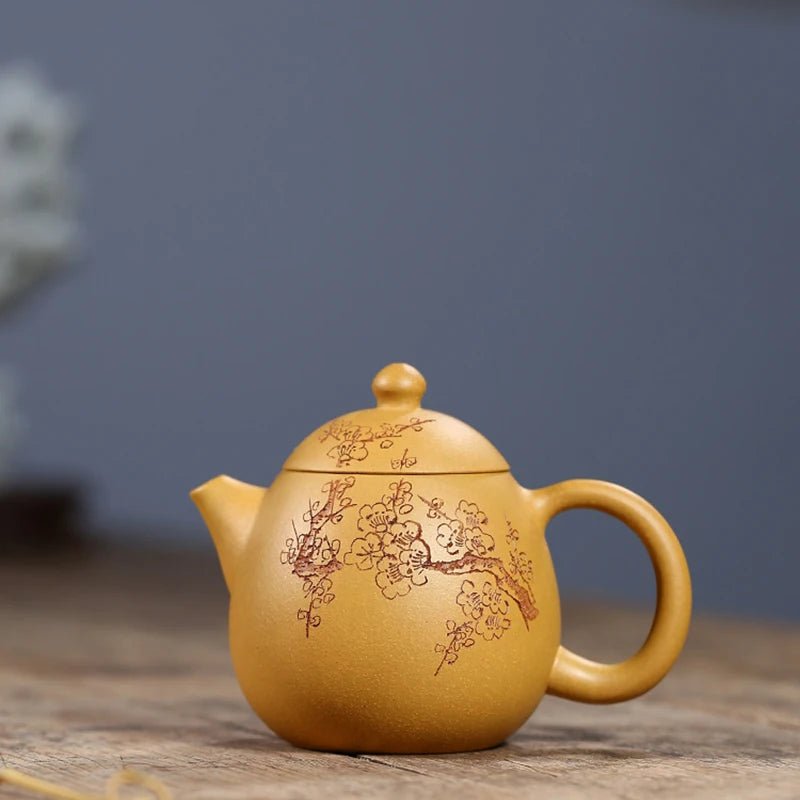 Chinese teapot Yixing Purple Clay Pot Pure Handmade Original Gold Dragon Egg Pot Kung Fu Tea Set Teapot Small Capacity 250ml - China Tea Store