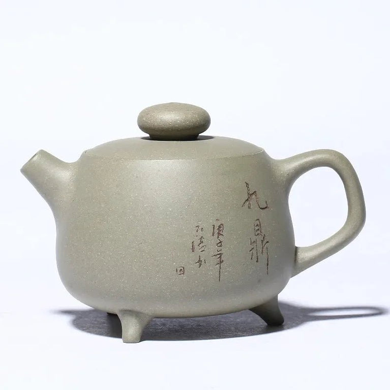 Chinese Yixing Authentic Tea Pot Handmade Purple Clay Teapot Raw Ore Green Bean Mud Kettle Tea Ceremony Customized Gifts 200ml - China Tea Store