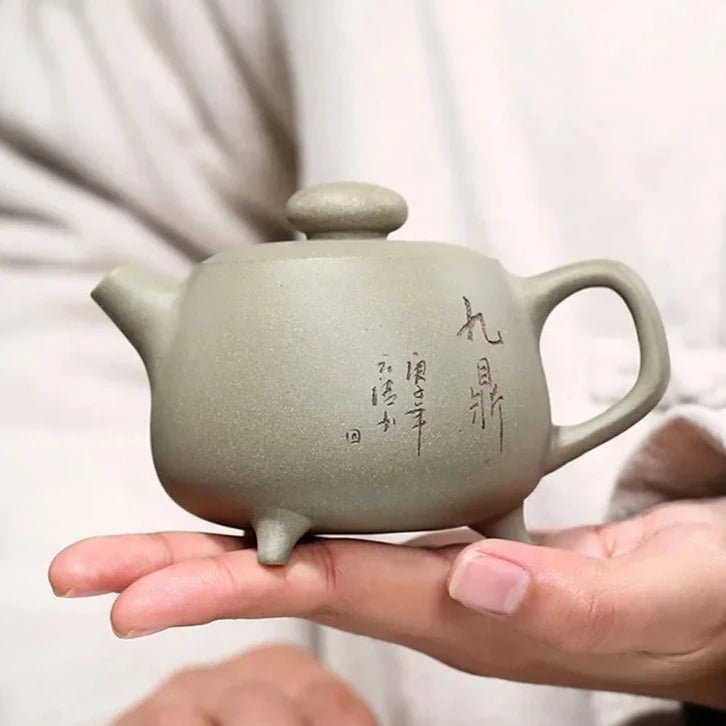 Chinese Yixing Authentic Tea Pot Handmade Purple Clay Teapot Raw Ore Green Bean Mud Kettle Tea Ceremony Customized Gifts 200ml - China Tea Store