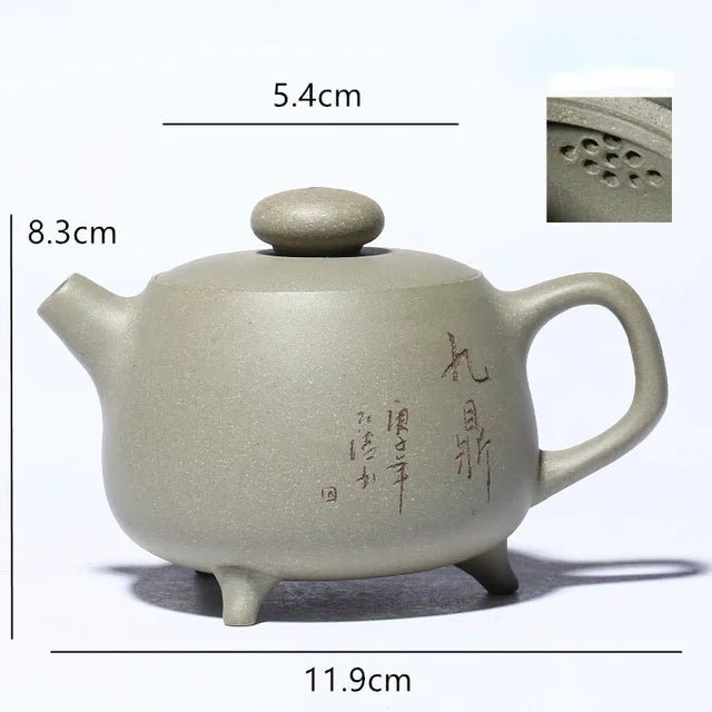 Chinese Yixing Authentic Tea Pot Handmade Purple Clay Teapot Raw Ore Green Bean Mud Kettle Tea Ceremony Customized Gifts 200ml - China Tea Store