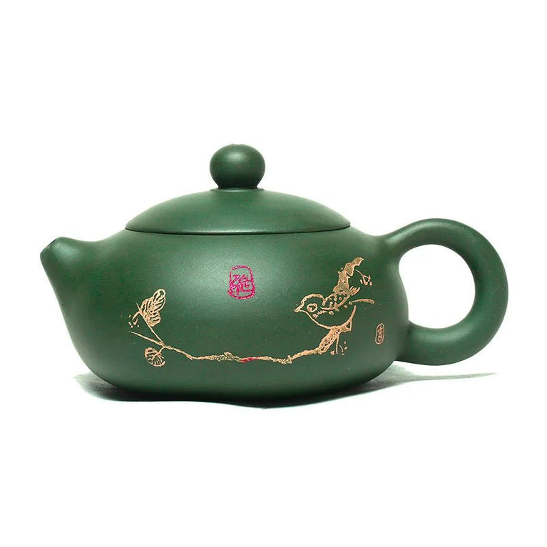 Chinese Yixing Teapot Purple Clay Filter Xishi Teapots Beauty Kettle Raw Ore Green Clay Handmade Tea Set Authentic 170ml - China Tea Store