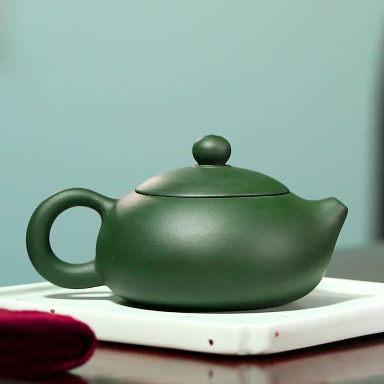 Chinese Yixing Teapot Purple Clay Filter Xishi Teapots Beauty Kettle Raw Ore Green Clay Handmade Tea Set Authentic 170ml - China Tea Store