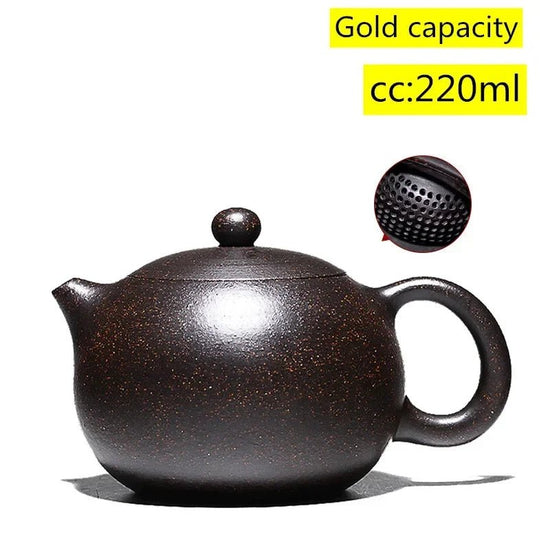 Chinese Yixing Teapot Purple Clay Xishi Pot Handmade Unique Shape Pot Kettle Home Ball Hole Dahongpao Oolong Tea Tea Set 150ml - China Tea Store