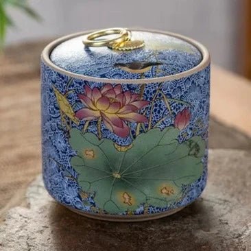 Creative Ceramic Storage Jar Purple Clay Storage Tea Jar Moistureproof Home Candy Nut Sealed Box Food Storage Container Gift New - China Tea Store