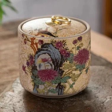 Creative Ceramic Storage Jar Purple Clay Storage Tea Jar Moistureproof Home Candy Nut Sealed Box Food Storage Container Gift New - China Tea Store