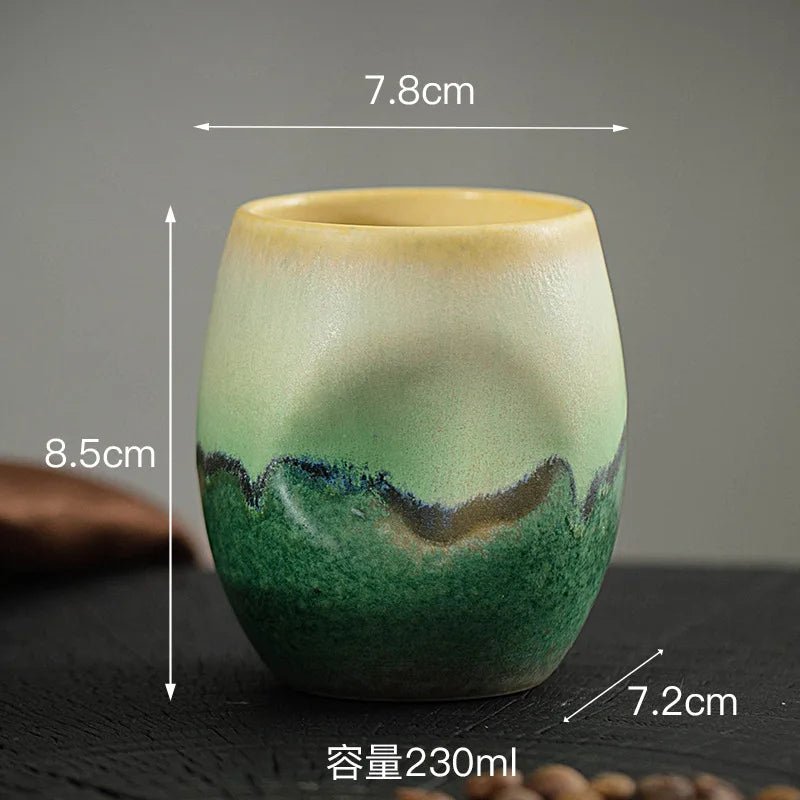 Creative Light Luxury Mountain Viewing Warm Hand Cup Ceramic Espresso Tea Cup Master Cup - China Tea Store