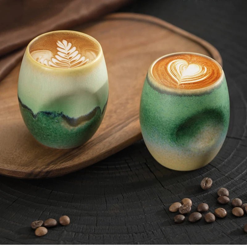 Creative Light Luxury Mountain Viewing Warm Hand Cup Ceramic Espresso Tea Cup Master Cup - China Tea Store