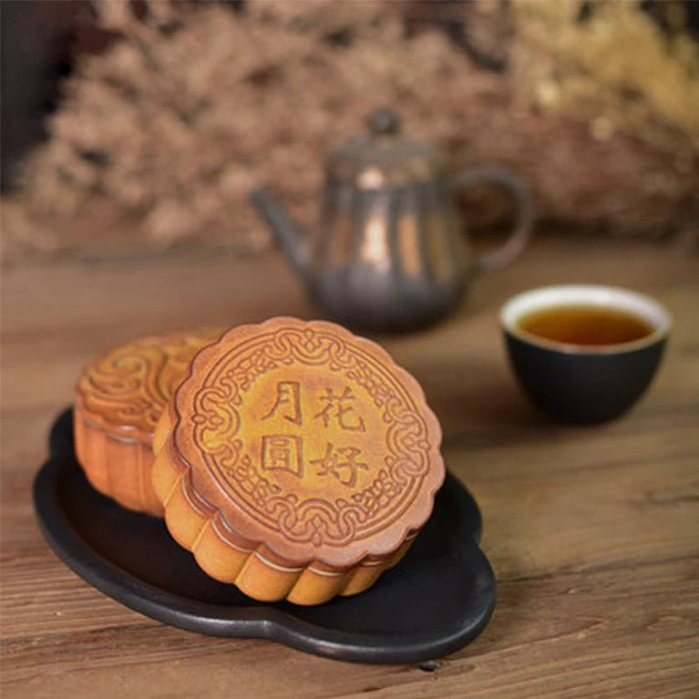 Creative Mooncake Tea Caddy Ceramic Travel Portable Sealed Pot Small Stoneware Storage Jar Tea Set Tea Warehouse Tea Caddy - China Tea Store