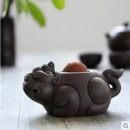 Creative Tea Pet Ornaments, Zisha Tea, Golden Toad, Tea Set Accessories, Tea Art, Small Monk, Figure Ornaments - China Tea Store