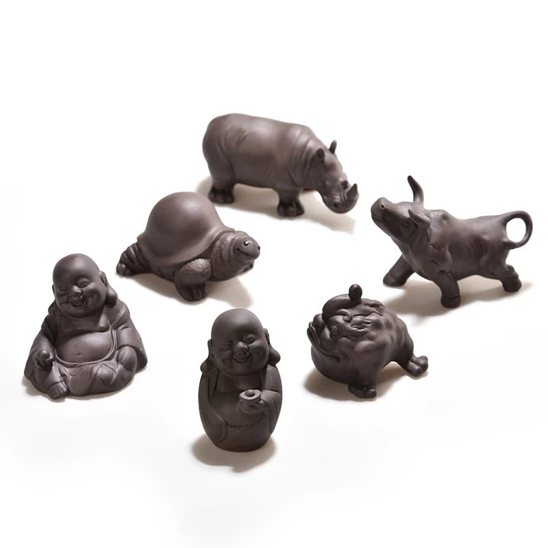 Creative Tea Pet Ornaments, Zisha Tea, Golden Toad, Tea Set Accessories, Tea Art, Small Monk, Figure Ornaments - China Tea Store