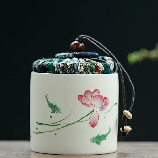 Creativity Ceramics Tea Caddy Tieguanyin Storage Tank Portable Travel Tea Box Sealed Coffee Powder Tea Jar Spice Organizer - China Tea Store