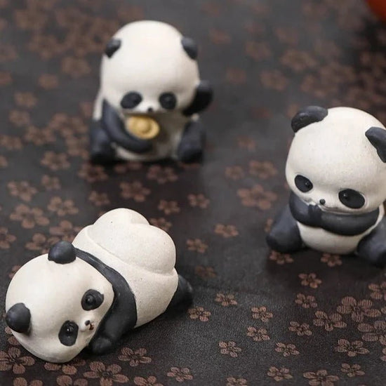 Cute Panda Purple Clay Tea Pet Creative Animals Te Games Toys Tea Figurine Tea Ceremony Tea Statue Chinese Tea Set Collection - China Tea Store