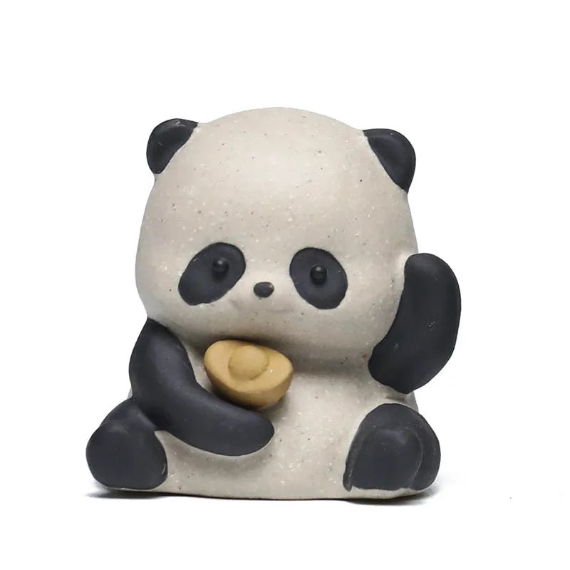 Cute Panda Purple Clay Tea Pet Creative Animals Te Games Toys Tea Figurine Tea Ceremony Tea Statue Chinese Tea Set Collection - China Tea Store