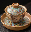 Dunhuang Buddha Gaiwan Kiln Baked Retro Ceramic Tea Bowl Household Kung Fu Tea Set Tea Making Device - China Tea Store