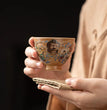 Dunhuang Culture Master Cup Handmade Retro Goblet Personal Dedicated Tea Cup Household Ceramic Cup Tea Bowl - China Tea Store