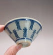 Early Qing dynasty folk kiln, blue and white, with rich fortune pattern, hat, cup and teacup, antique ceramic ware - China Tea Store