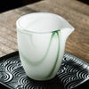 Emerald-green Ink Jade Porcelain Fair Cup Glass Large Thickened Heat-resistant Glass Tea Dispenser Chinese Kungfu Tea Cup