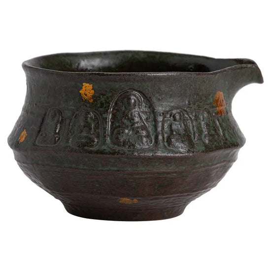 Empty Zhai Dunhuang Pitcher Bronze Glaze Kung Fu Tea Set Old Rock Clay Home Tea Pitcher Retro Tea Pot Cha Hai Gong Dao Bei - China Tea Store