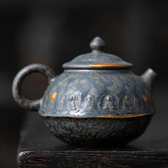 Empty Zhai Dunhuang Pot Vintage Bronze Glaze Teapot Home Old Rock Clay Teaware Single Pot Kung Fu Tea Set Tea Kettle Tea Infuser - China Tea Store