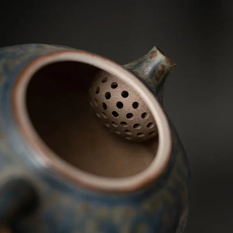 Empty Zhai Dunhuang Pot Vintage Bronze Glaze Teapot Home Old Rock Clay Teaware Single Pot Kung Fu Tea Set Tea Kettle Tea Infuser - China Tea Store