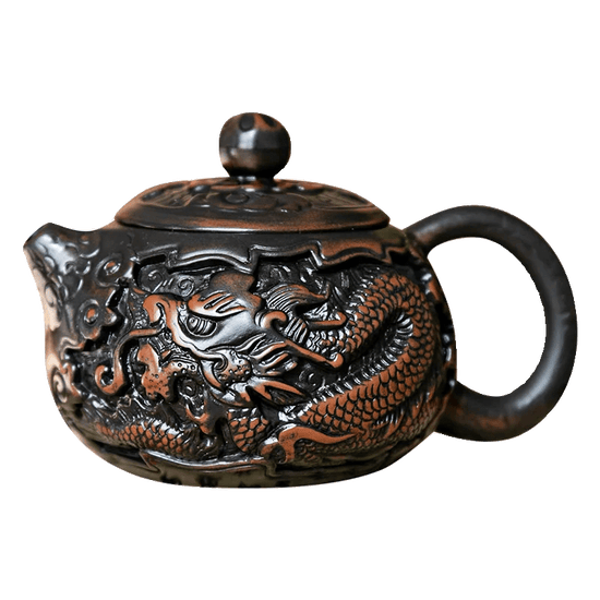 etro Carving Purple Pottery Teapot Ceramic Household Kettle Pot Kung Fu Tea Set Pure Handmade Teapot Teapot for Tea Puer Tea - China Tea Store