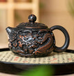 etro Carving Purple Pottery Teapot Ceramic Household Kettle Pot Kung Fu Tea Set Pure Handmade Teapot Teapot for Tea Puer Tea - China Tea Store