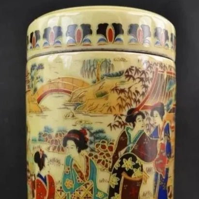 Exquisite Chinese Old Collectible Handmade Porcelain Painted with Japanese Dowager Big Pot Tea Caddie - China Tea Store