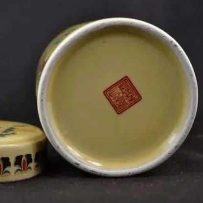 Exquisite Chinese Old Collectible Handmade Porcelain Painted with Japanese Dowager Big Pot Tea Caddie - China Tea Store