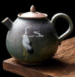 Fairy Crane kiln change teapot household ceramic Japanese handmade retro tea brewing kung fu single pot tea divider - China Tea Store