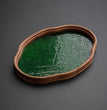 Glass Begonia Bamboo Tea Tray Household Small Tea Table Tea Making Tray Kung Fu Glass Serving Tray - China Tea Store