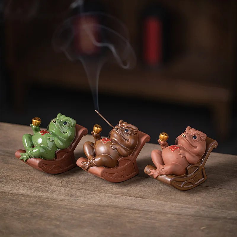 Golden Toad Tea Pet Decoration Attracting Wealth Toad Creative Tea Ceremony Accessories Tea Table Fragrance Insertion Decoration - China Tea Store