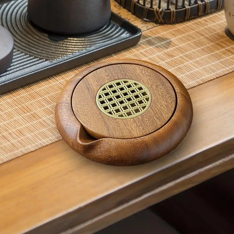 Gongfu Tea Serving Tray Table Box Multifunctional Smooth Surface Household Dry Soaking Platform Solid Wood Small Home Decor - China Tea Store