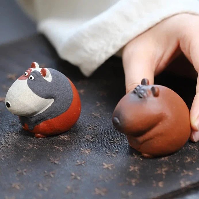 Hand - painted Mouse Purple Sand Tea Pet Tea Play Toys Tea Figurine Crafts Zisha Tea Statue Tea Ceremony Kung Fu Tea Teaset Craft - China Tea Store