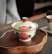 Hand Painted Peony Gaiwan For Tea Ceramic Tureen With Lid Teaware Chinese Persimmon Tea Bowl Chawan Lily Deng's store - China Tea Store