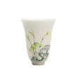 Hand Painted The Taihu Lake Green Bamboo Smell Cup Chinese Ceramic Single White Teacup - 50ml - China Tea Store