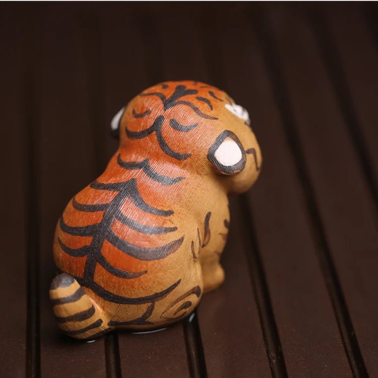 Handmade Clay Tiger Figurines Tea Pet Animal Tea Ceremony Utensils Set Tea Room Decoration Accessories Zen - China Tea Store