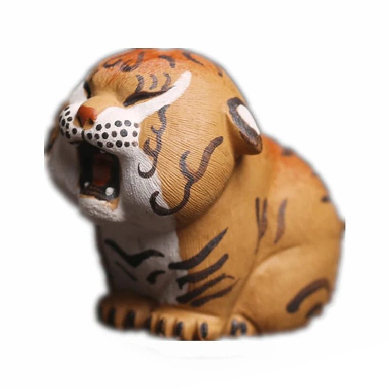 Handmade Clay Tiger Figurines Tea Pet Animal Tea Ceremony Utensils Set Tea Room Decoration Accessories Zen - China Tea Store