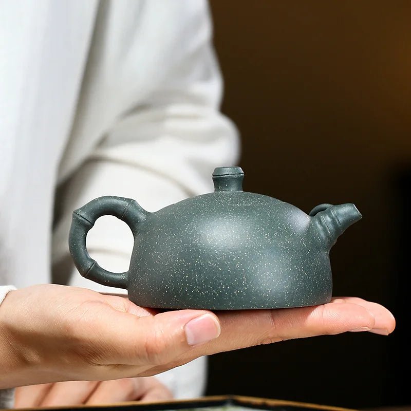 Handmade Purple Clay Pot, Zisha Teapot, Yixing Handmade, Kung - Fu Teaware, Purple Clay, Yixing, Mine Tianqing Mud, Bamboo Section - China Tea Store