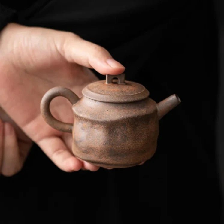 Handmade Rock Auspicious Clouds Hand Grasp Teapot Japanese Ceramic Small Single Tea Making Pot Tea Infuser Cha Hai - China Tea Store