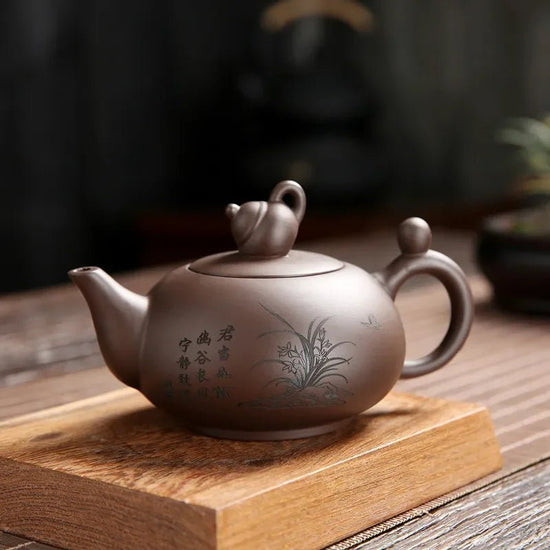 Handmade Tea Set Customized Authentic Yixing Tea Pot Purple Clay Xishi Filter Teapot Beauty Kettle Give Someone A Gift 180ml - China Tea Store