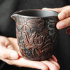 High-end Purple Pottery Tea Pitcher Retro  Fair Cup Tea Divider Chahai Kung Fu Teaset Accessories