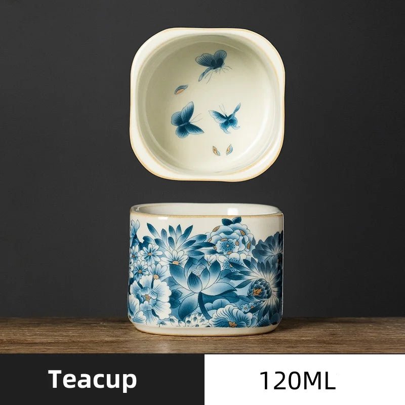 High - quality Retro Ru Kiln Tea Tureen Ceramic Sancai Cover Bowl Tea Maker Gaiwan Can Raise Kung Fu Teaware - China Tea Store